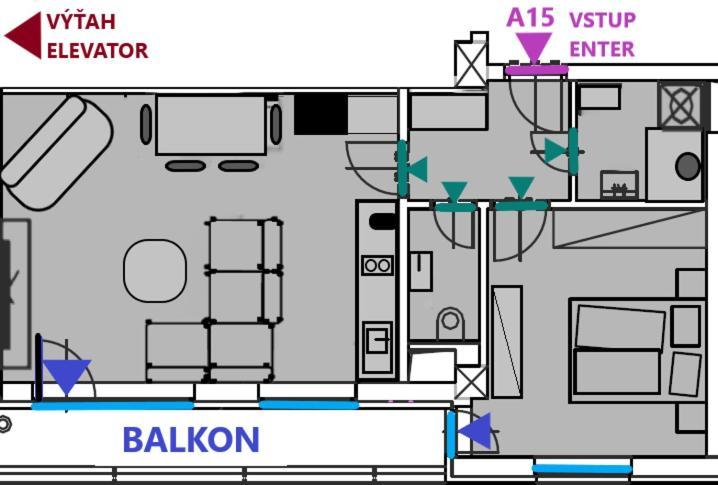 Apartment Mala Praha & Parking In The Garage Žilina Eksteriør billede